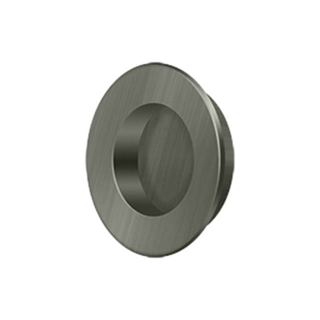 Deltana FP178 Flush Pull, Round, HD, 1-7/8, Solid Brass
