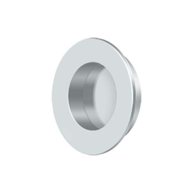 Deltana FP178 Flush Pull, Round, HD, 1-7/8, Solid Brass
