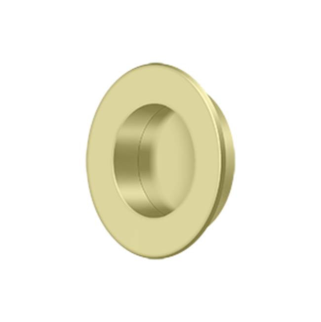 Deltana FP178 Flush Pull, Round, HD, 1-7/8, Solid Brass