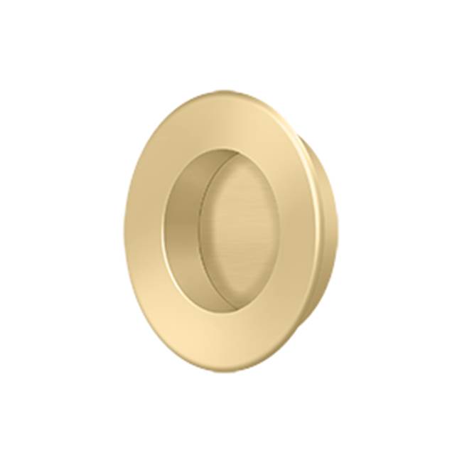 Deltana FP178 Flush Pull, Round, HD, 1-7/8, Solid Brass