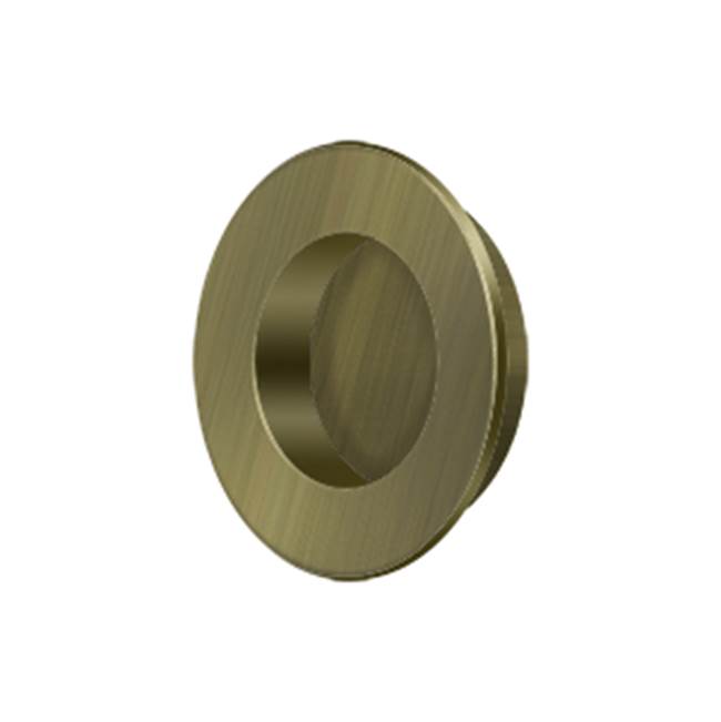 Deltana FP178 Flush Pull, Round, HD, 1-7/8, Solid Brass