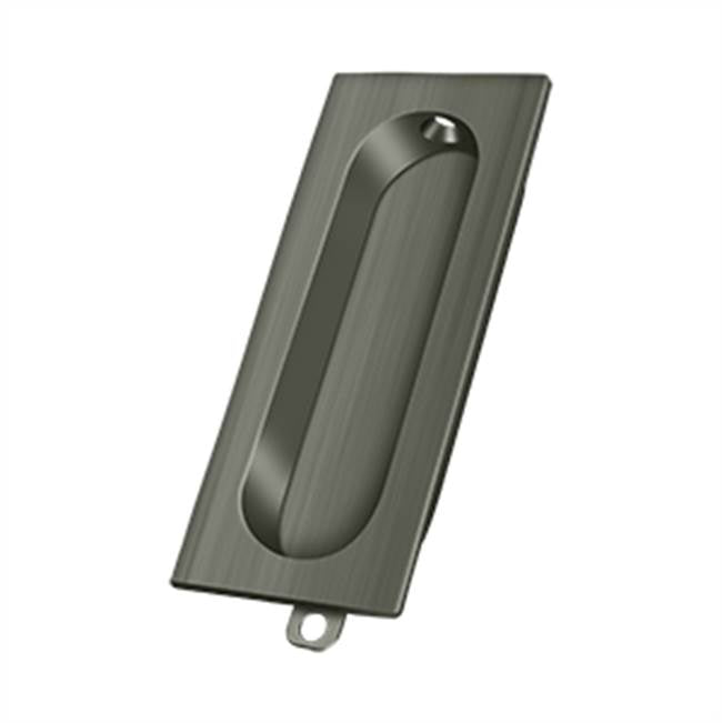 Deltana FP222 Flush Pull, Rectangle, 3-1/8 x 1-3/8 x 1/2