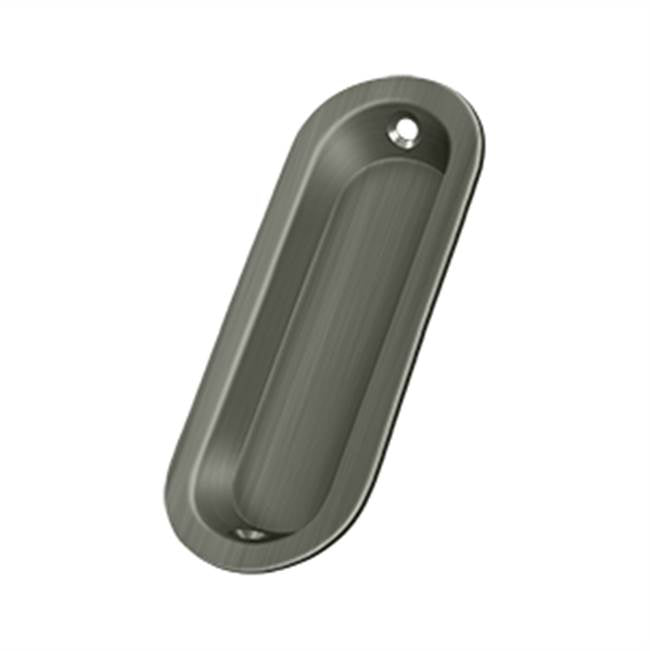 Deltana FP223 Flush Pull, Oblong, 3-1/2 x 1-1/4 x 3/8