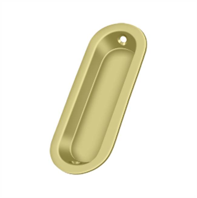 Deltana FP223 Flush Pull, Oblong, 3-1/2 x 1-1/4 x 3/8