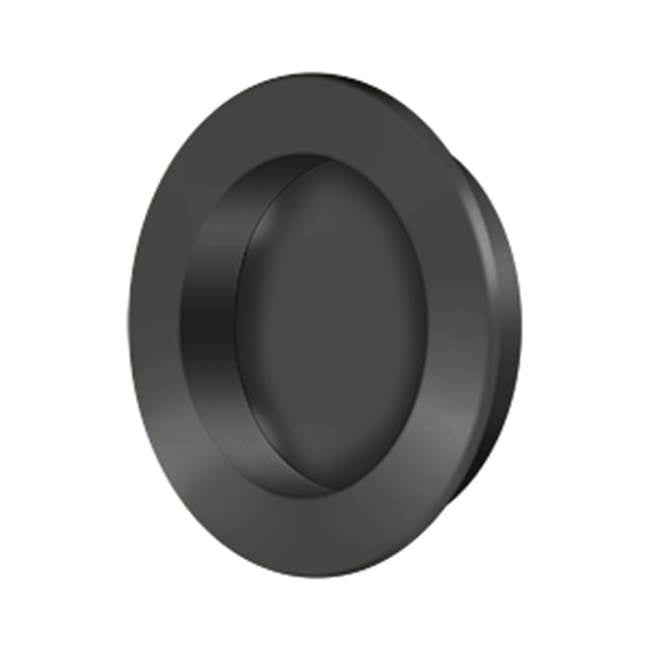Deltana FP238 Flush Pull , Round, HD, 2-3/8, Solid Brass