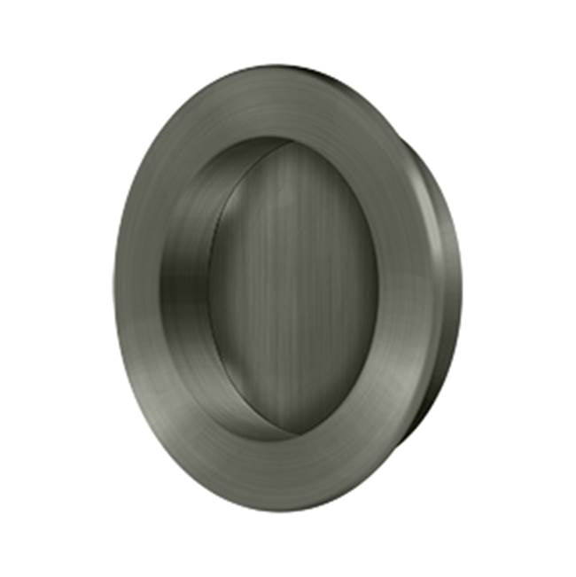 Deltana FP238 Flush Pull , Round, HD, 2-3/8, Solid Brass