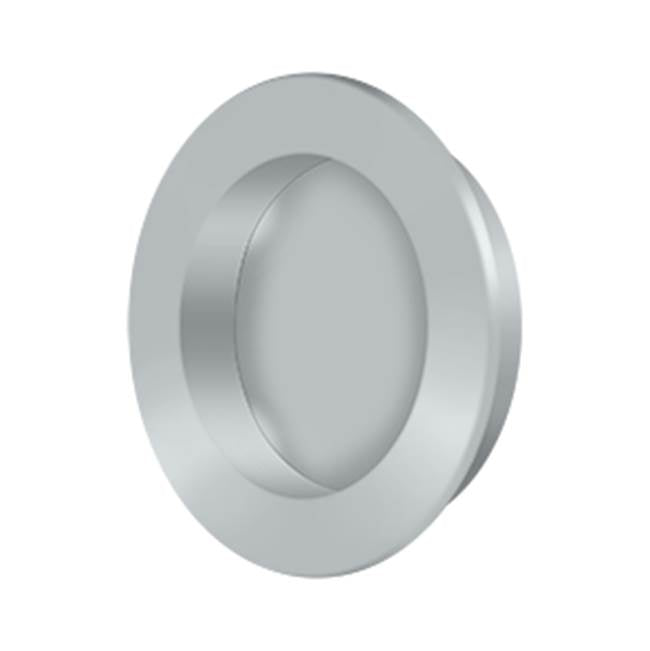 Deltana FP238 Flush Pull , Round, HD, 2-3/8, Solid Brass