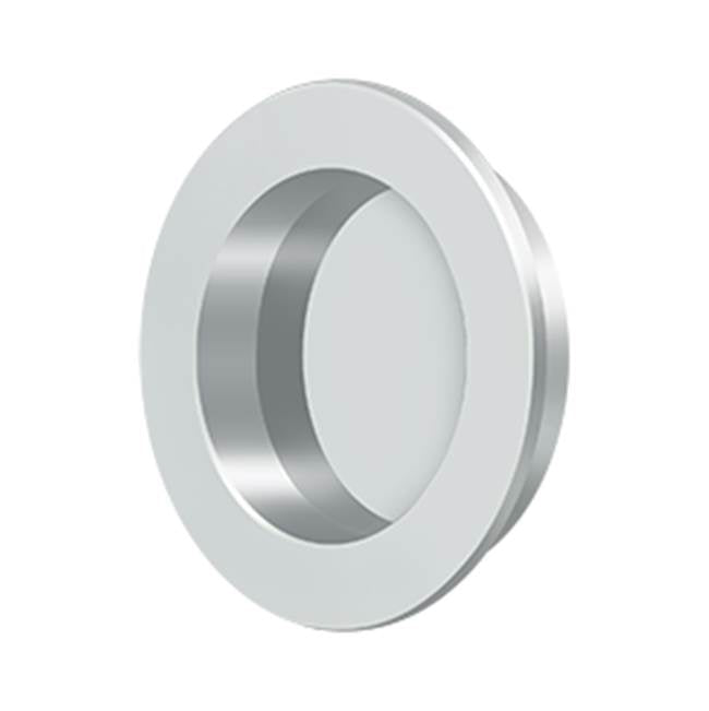 Deltana FP238 Flush Pull , Round, HD, 2-3/8, Solid Brass