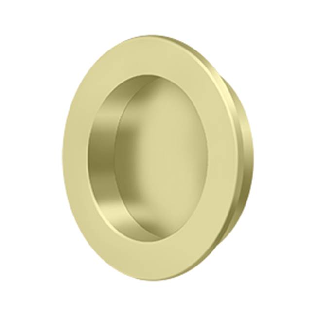 Deltana FP238 Flush Pull , Round, HD, 2-3/8, Solid Brass
