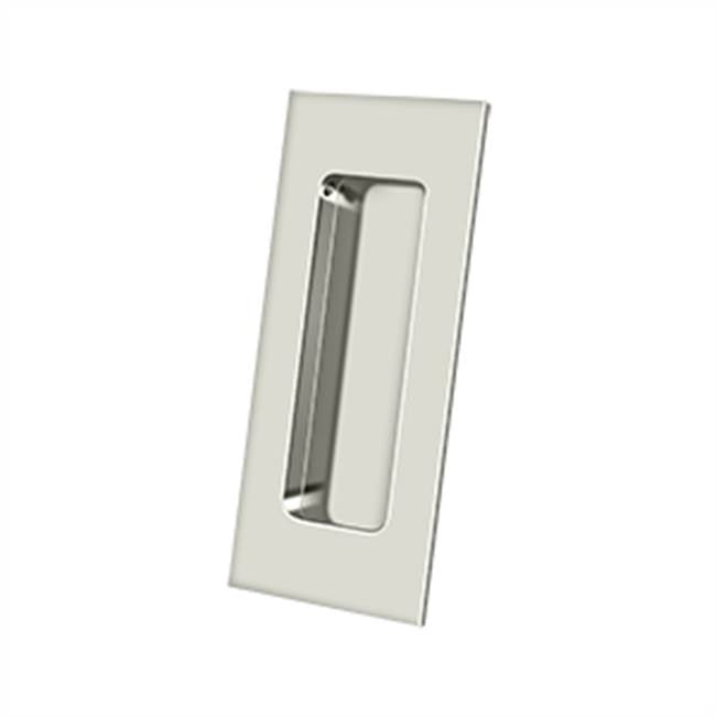 Deltana FP40 Flush Pull, Rectangular, HD, 4 x 1-7/8 x 7/16, Solid Brass