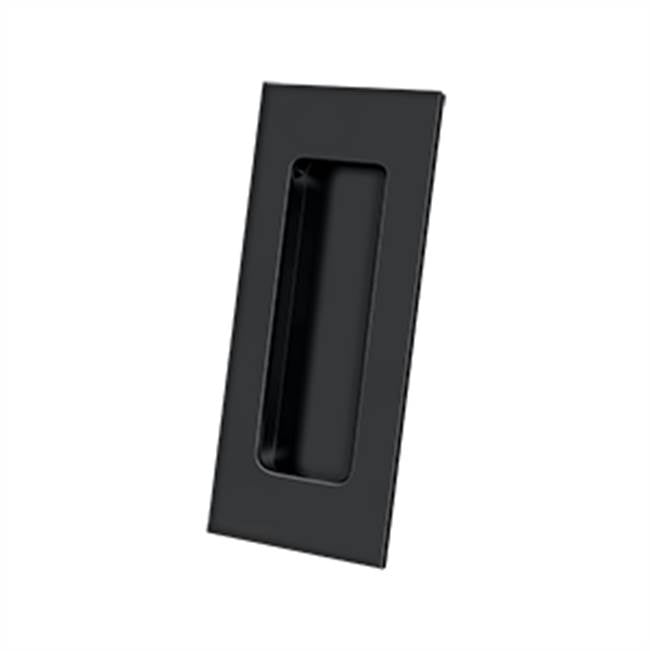 Deltana FP40 Flush Pull, Rectangular, HD, 4 x 1-7/8 x 7/16, Solid Brass