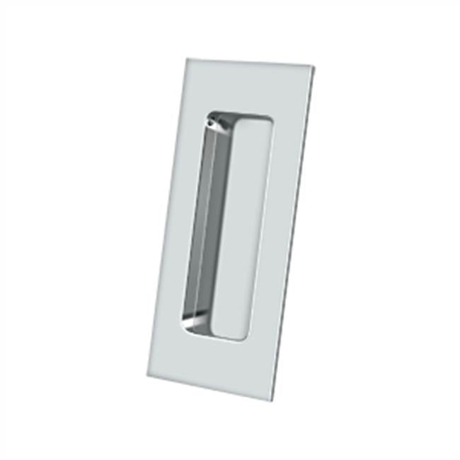 Deltana FP40 Flush Pull, Rectangular, HD, 4 x 1-7/8 x 7/16, Solid Brass