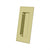 Deltana FP40 Flush Pull, Rectangular, HD, 4 x 1-7/8 x 7/16, Solid Brass