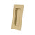 Deltana FP40 Flush Pull, Rectangular, HD, 4 x 1-7/8 x 7/16, Solid Brass