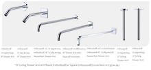 Load image into Gallery viewer, Fluid FP6007108 16 Shower Arm with Square Escutcheons