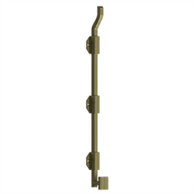 Deltana FPGM18 18 Modern Offset Surface Bolt, HD, Solid Brass
