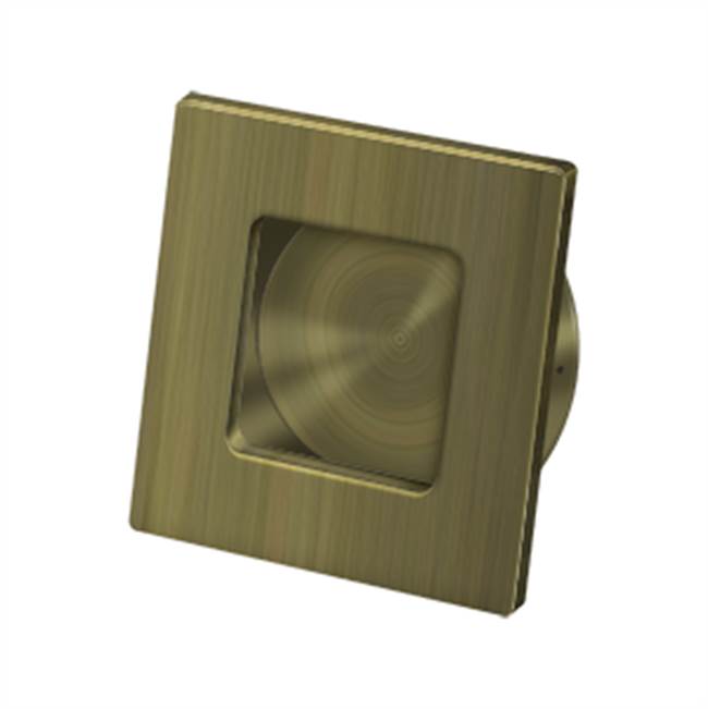 Deltana FPS234 Flush Pull, Square, HD, 2-3/4 x 2-3/4, Solid Brass