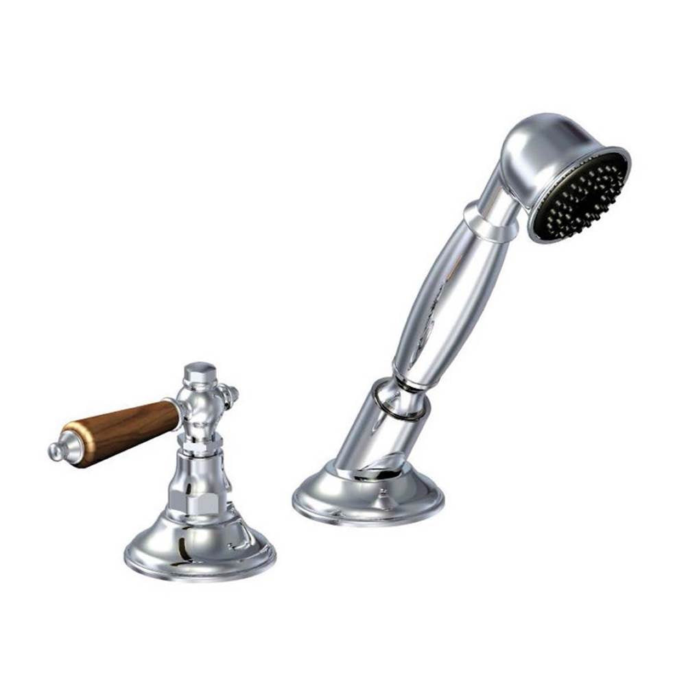 Franz Viegener FV133/58W.0 Revere Wood Deck Mounted Roman Diverter Valve And Handshower Assembly - Parent