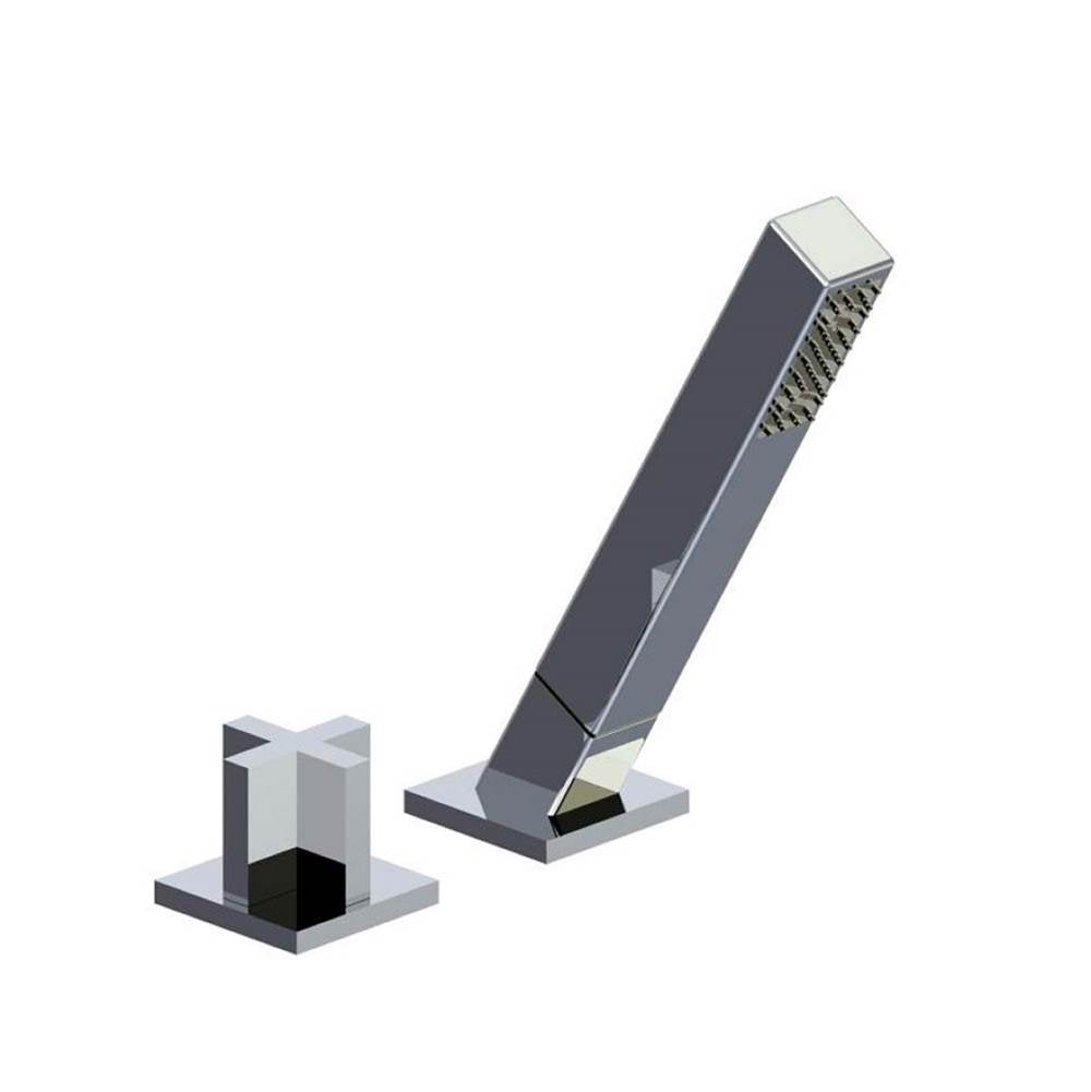 Franz Viegener FV133/J3.0 Edge Cross Deck Mounted Roman Diverter Valve And Handshower Assembly - Parent