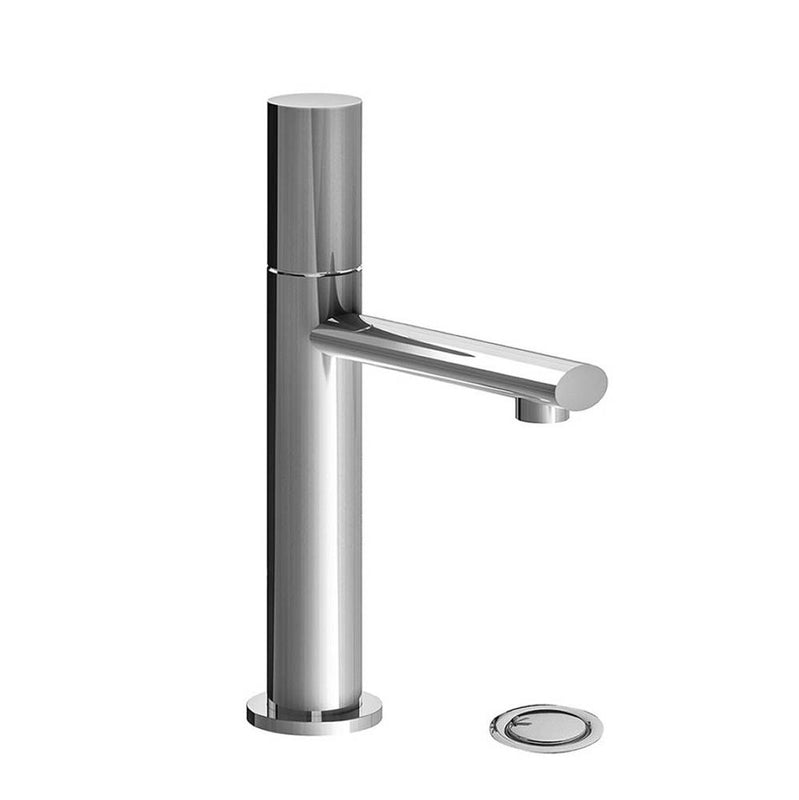 Franz Viegener FV181.01/59P Nerea Plus Vessel Height, Single Handle Luxury Lavatory Set, Plain Cylinder Handle, With Push-down Pop-up Drain Assembly - Parent