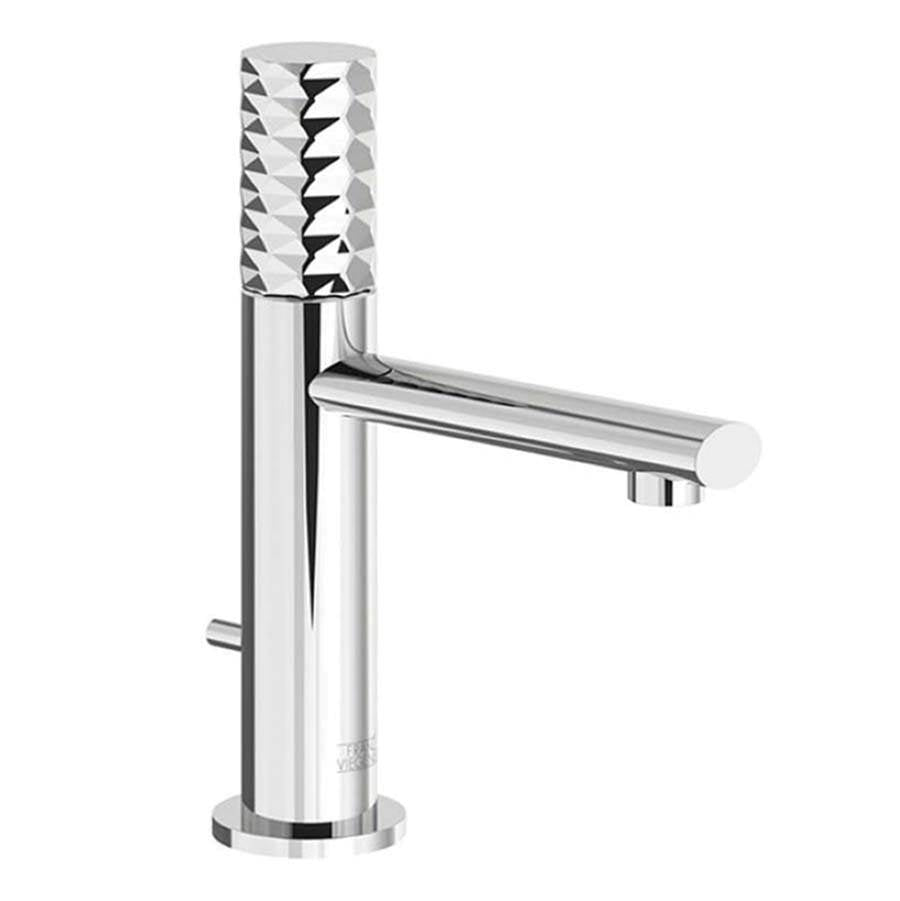 Franz Viegener FV182/59D Nerea Diamond Single Handle Luxury Lavatory Set, Diamond Cylinder Handle With Pop - Up Drain Assembly - Parent