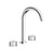 Franz Viegener FV201/59R Nerea Rings Widespread Lavatory Faucet, Rings Cylinder Handle, With Pop - Up Drain Assembly - Parent