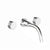Franz Viegener FV203/59V.0 Nerea Vertical Lines Wall - Mounted Lavatory Faucet, Vertical Lines Cylinder Handle, Less Drain Assembly Trim Only - Parent