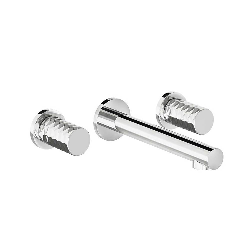 Franz Viegener FV203/J2D.0 Lollipop Diamond Wall - Mounted Lavatory Faucet, Diamond Cylinder Handle, Less Drain Assembly Trim Only - Parent