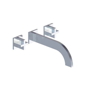 Franz Viegener FV203/J3.0 Edge Cross Wall - Mounted Lavatory Faucet, Less Drain Assembly, Trim Only