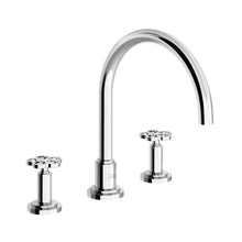 Load image into Gallery viewer, Franz Viegener FV210/J1 Industrial Chic Deck Mounted Roman Bath Faucet 3/4&quot; Valves