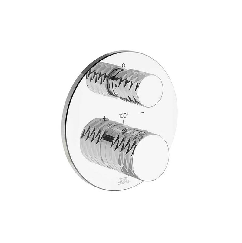Franz Viegener FV227D.0 Universal Diamond Thermostatic Wall Valve, Diamond Cylinder Handle Trim Only - Parent