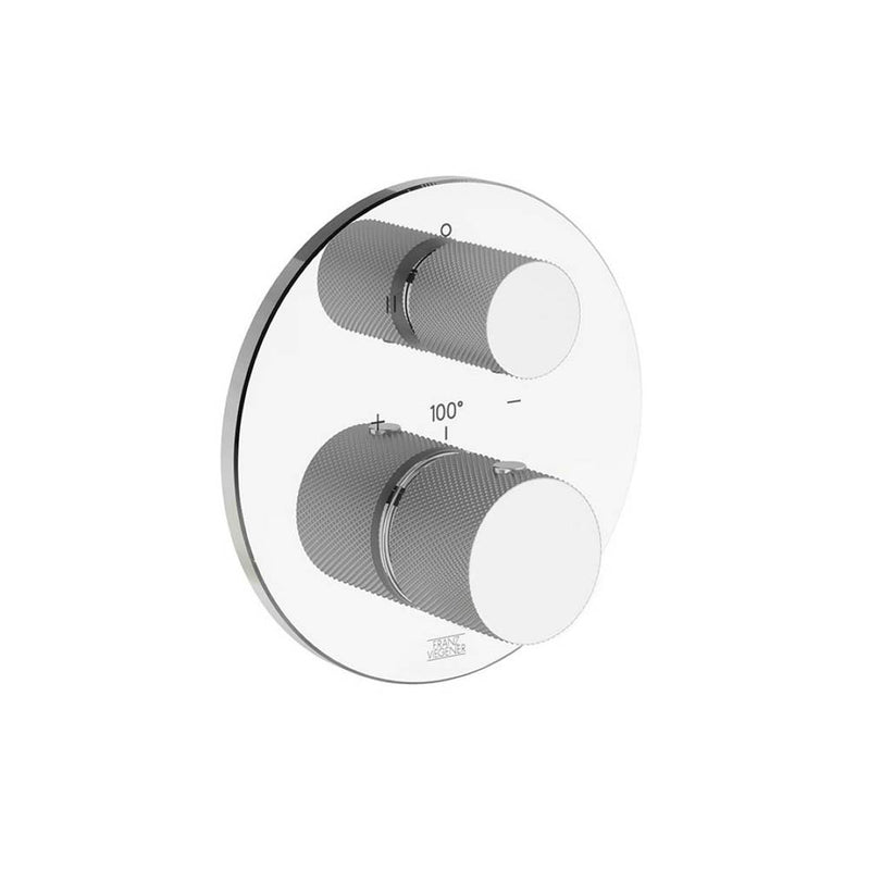 Franz Viegener FV227K.0 Universal Knurling Thermostatic Wall Valve, Knurling Cylinder Handle Trim Only - Parent