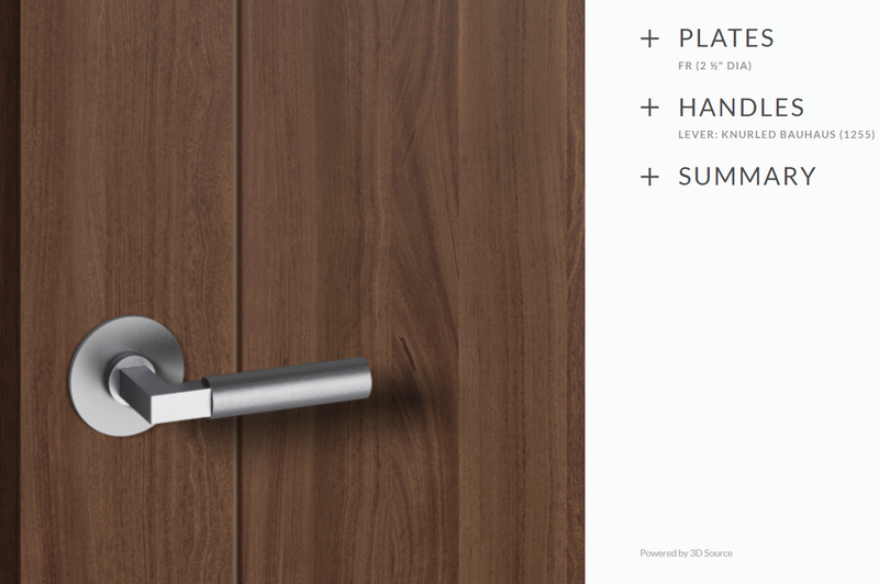 Ashley Norton FS.1255.42.L.4B Knurled Bauhaus Full Dummy - Polished Nickel