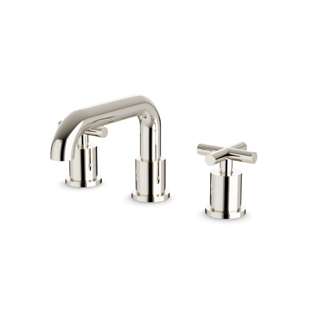 Artos FS314 Opera 8" Widespread Bathroom Faucet With Low Spout & Cross Handles