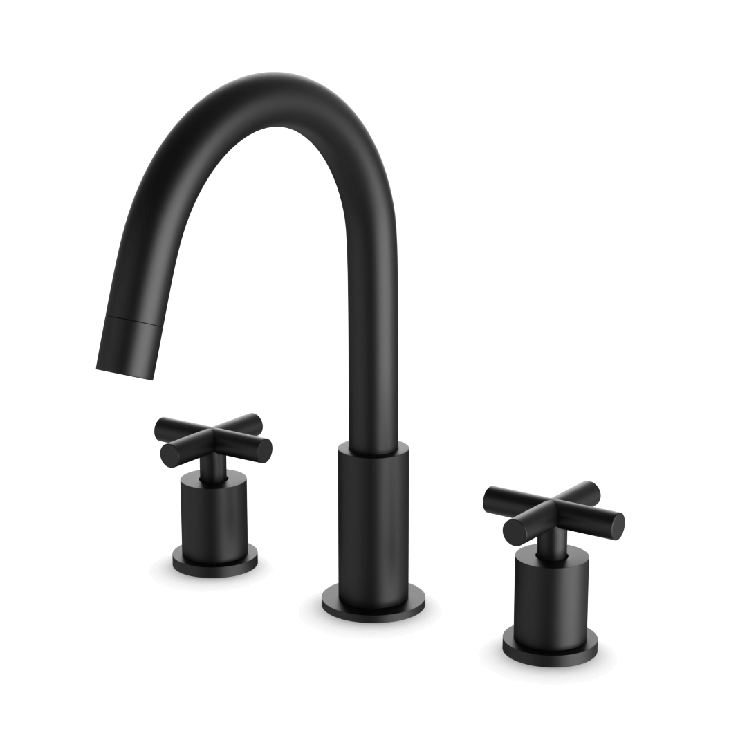 Artos FS315 Opera 8" Widespread Bathroom Faucet With Cross Handles - Parent
