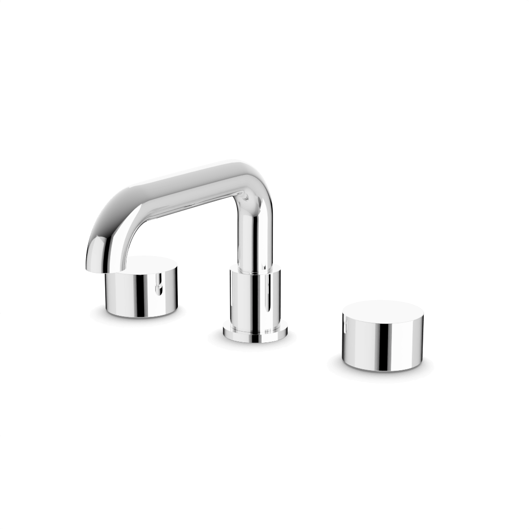Artos FS325 Opera 8" Widespread Bathroom Faucet With Low Spout & Disc Handles