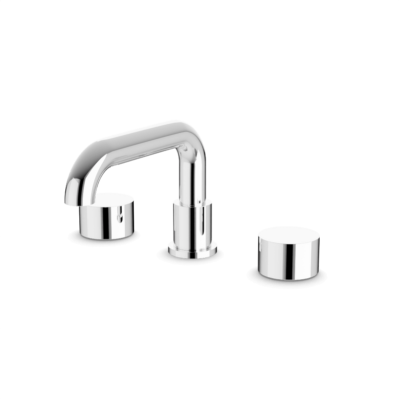 Artos FS325 Opera 8" Widespread Bathroom Faucet With Low Spout & Disc Handles