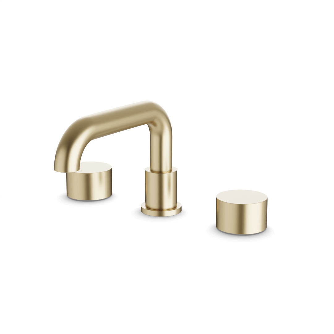 Artos FS325 Opera 8" Widespread Bathroom Faucet With Low Spout & Disc Handles