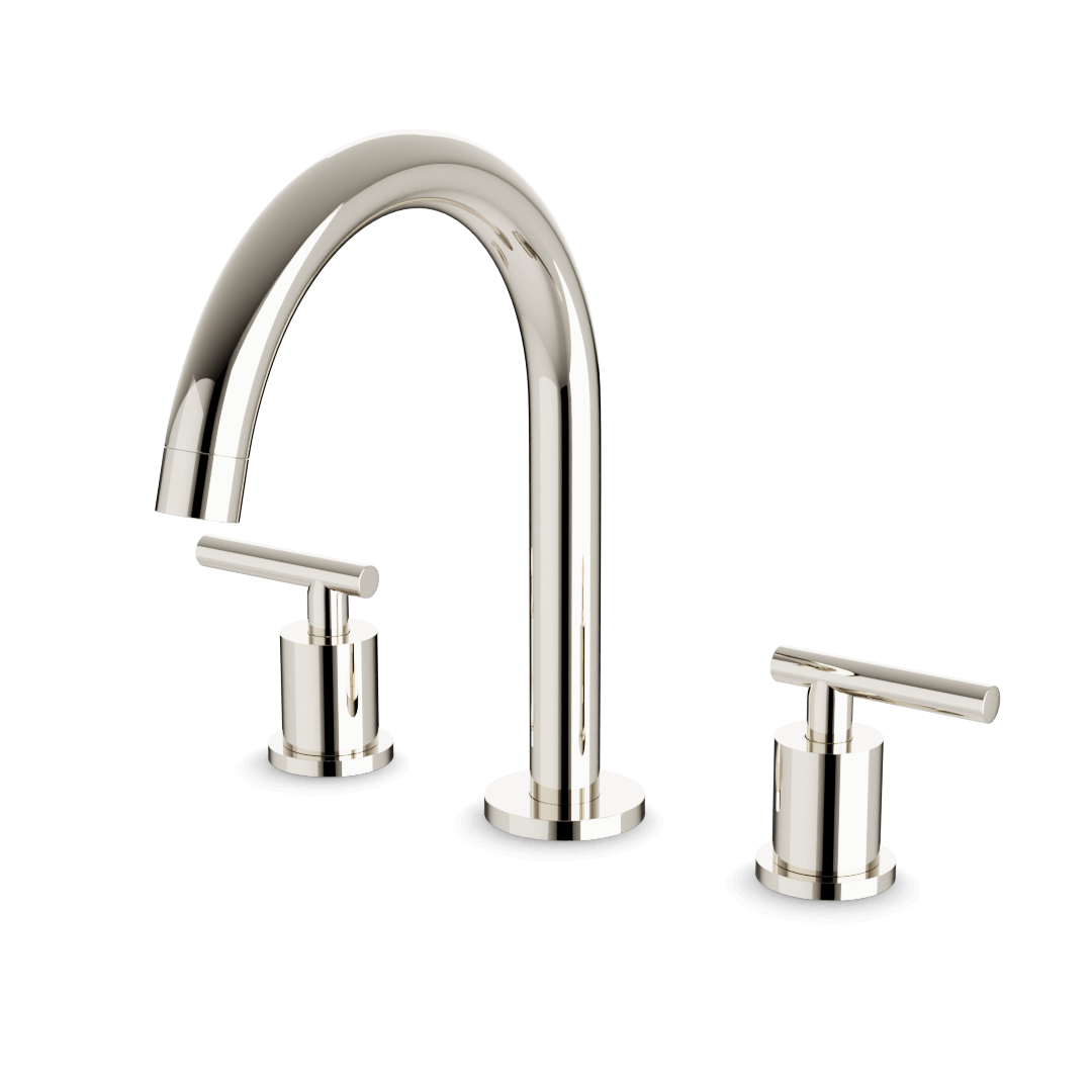 Artos FS328 Opera 8" Widespread Bathroom Faucet With Arc Spout & Lever Handles