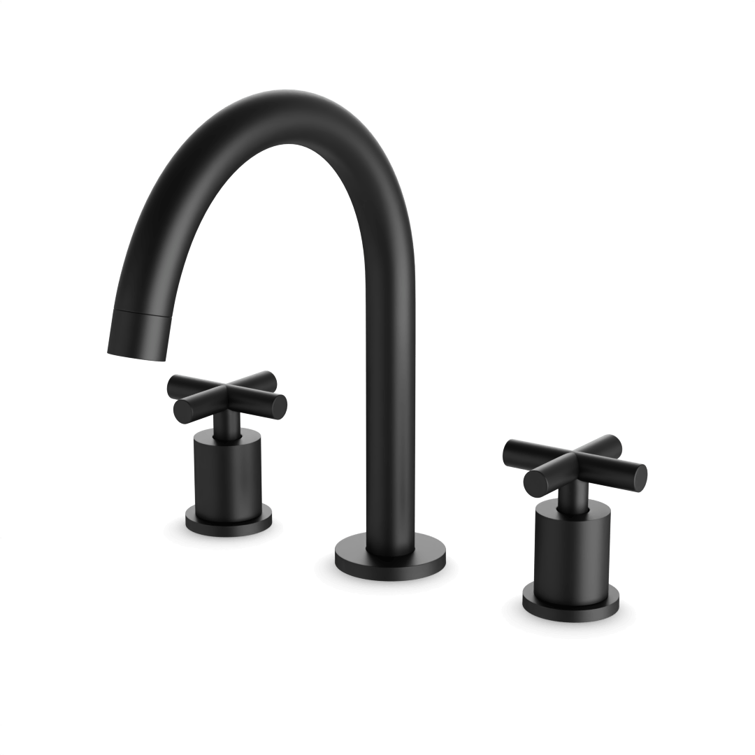 Artos FS329 Opera 8" Widespread Bathroom Faucet With Arc Spout & Cross Handles - Parent