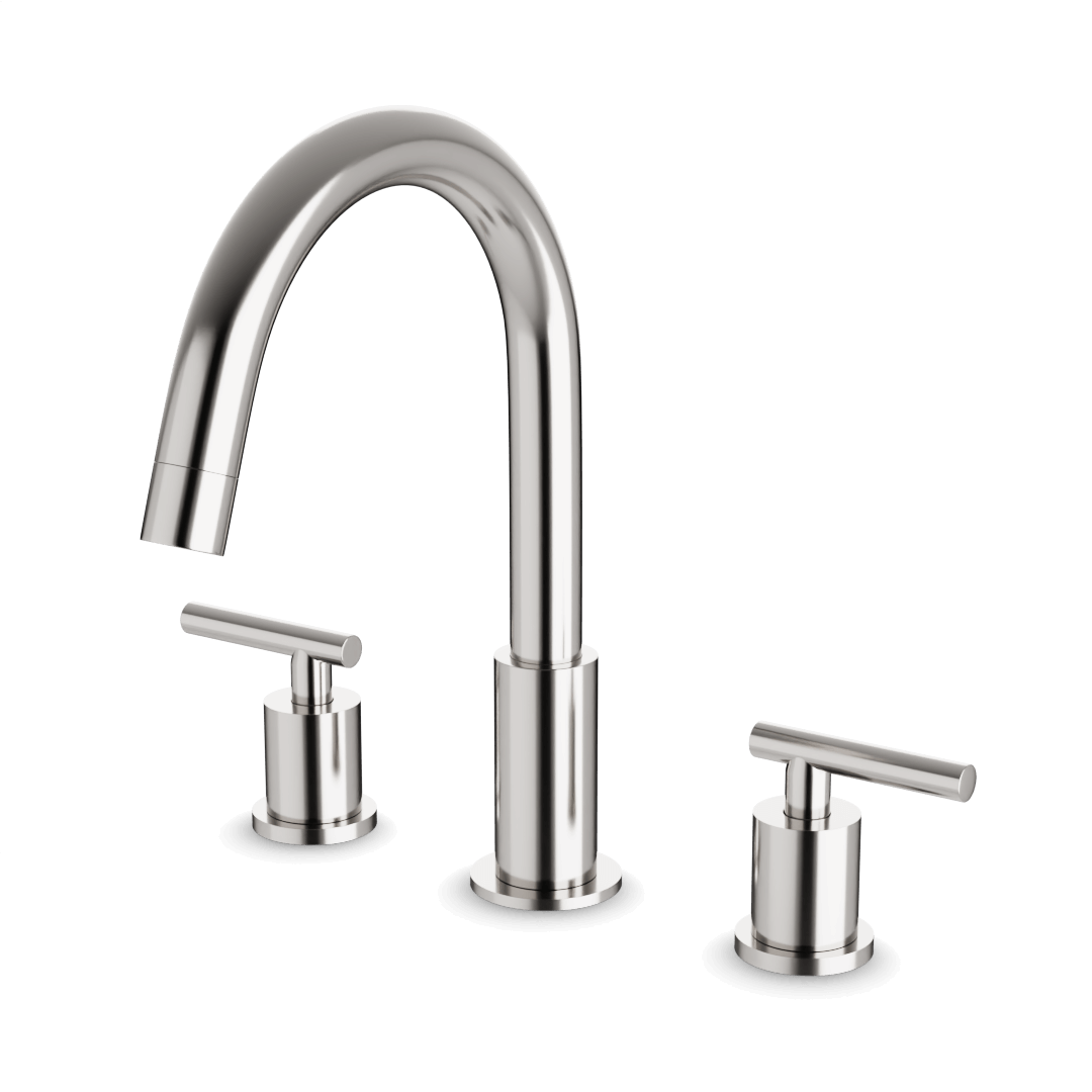 Artos FS410 Opera 3-Hole Deck Mount Tub Filler With Lever Handles