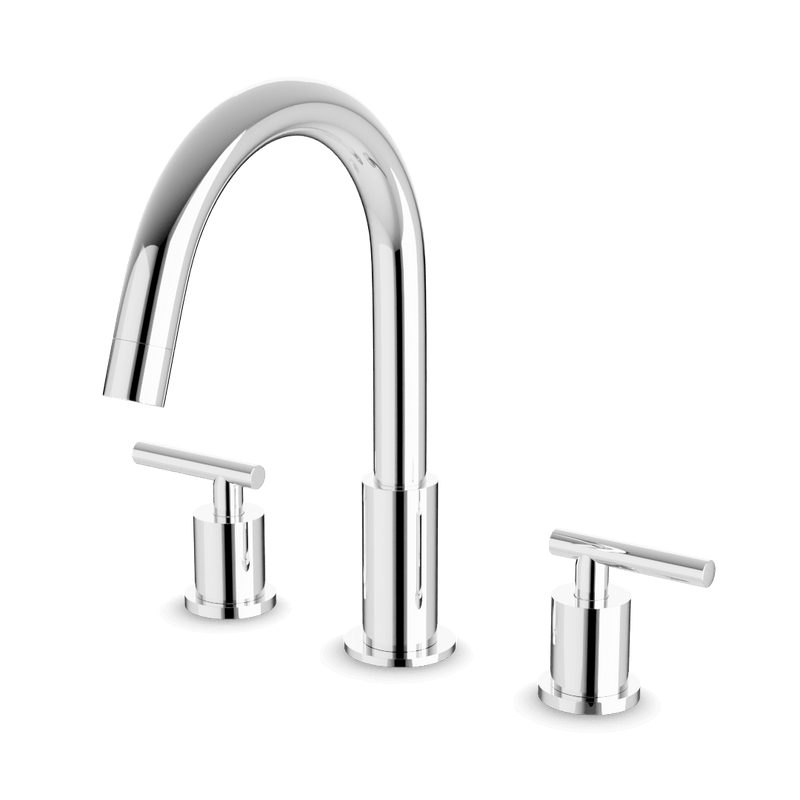 Artos FS410 Opera 3-Hole Deck Mount Tub Filler With Lever Handles