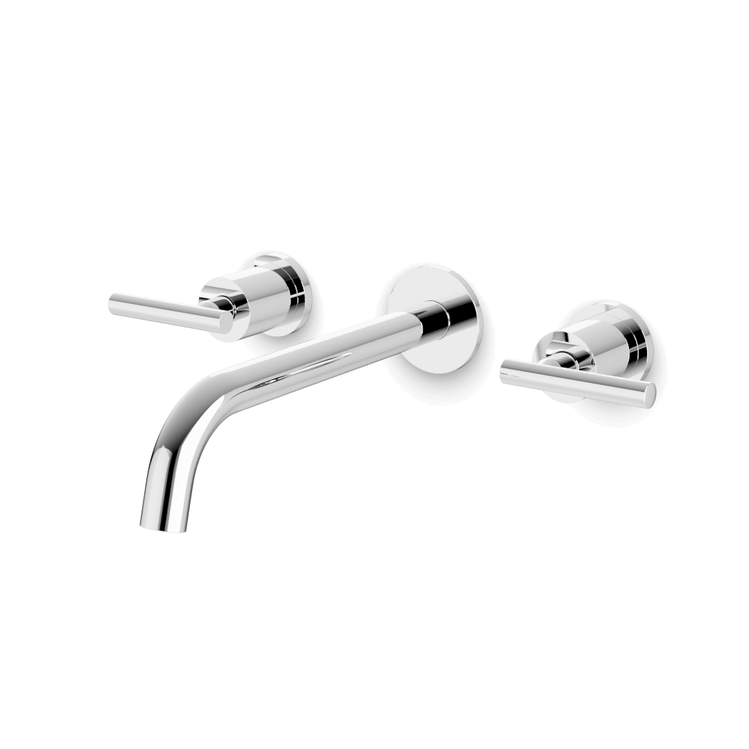 Artos FS417 Opera 3-Hole Wall Mount Tub Filler with Lever Handles