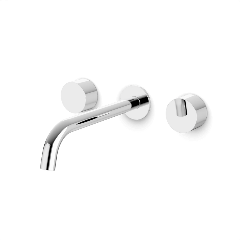Artos FS417D Opera 3-Hole Wall Mount Tub Filler with Disc Handles