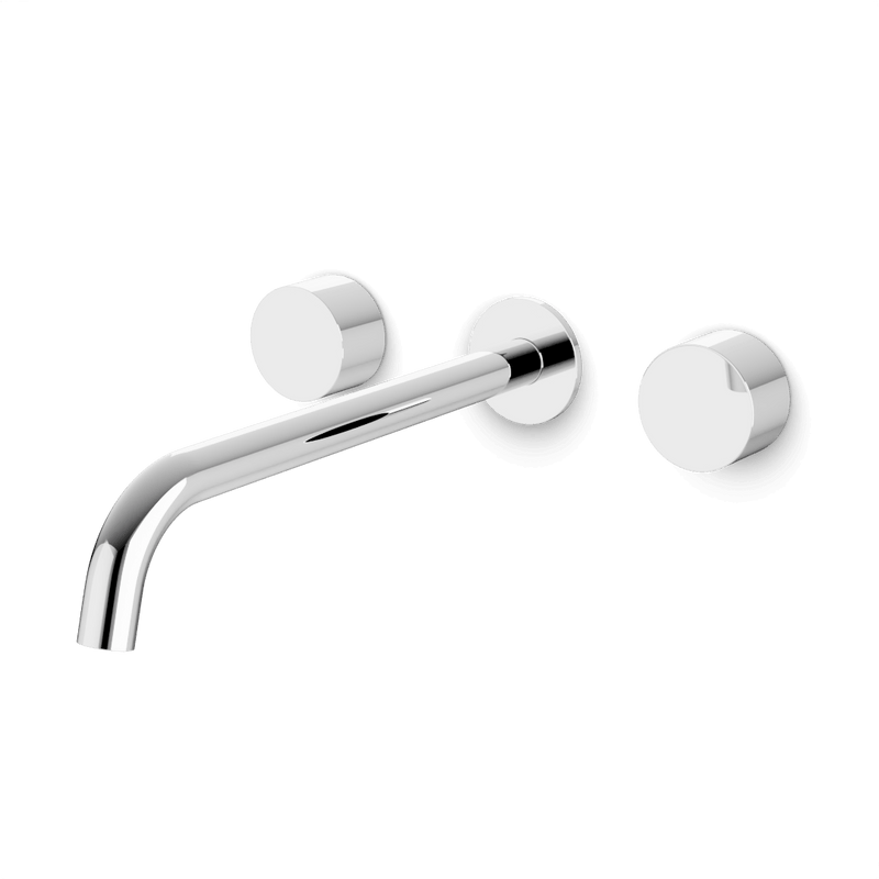 Artos FS417DE Opera 3-Hole Wall Mount Tub Filler with Extended Spout & Disc Handles
