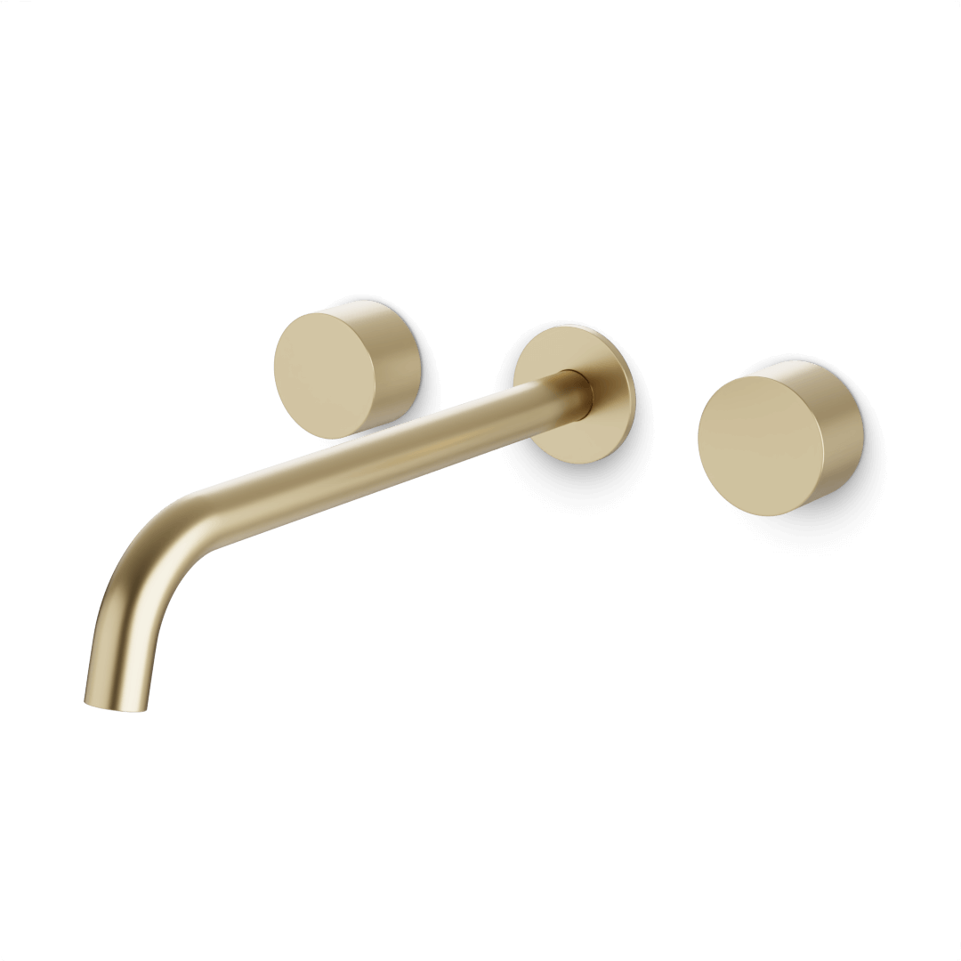 Artos FS417DE Opera 3-Hole Wall Mount Tub Filler with Extended Spout & Disc Handles