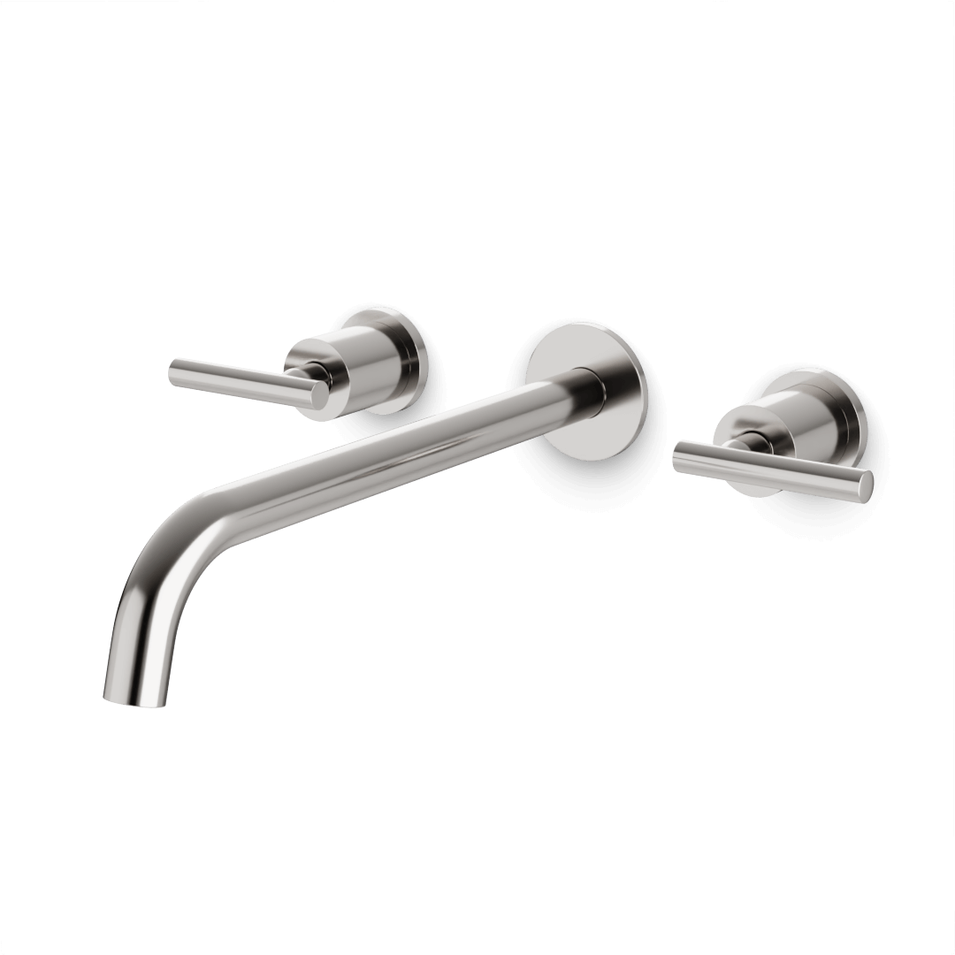 Artos FS417E Opera 3-Hole Wall Mount Tub Filler with Extended Spout & Lever Handles