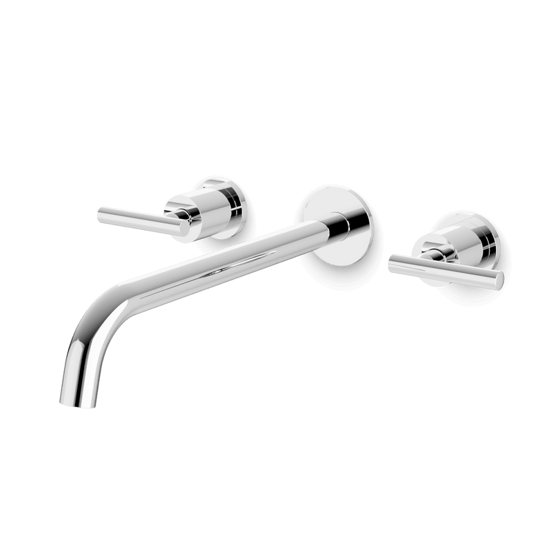 Artos FS417E Opera 3-Hole Wall Mount Tub Filler with Extended Spout & Lever Handles
