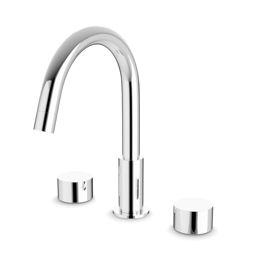 Artos FS426 Opera 3-Hole Deck Mount Tub Filler With Disc Handles