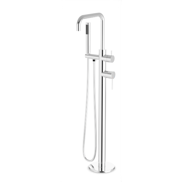 Artos FS513TK Opera Floor Mount Tub Filler Trim Kit with Low Spout & Hand Shower